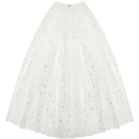 Mimi & Lula White tulle cape