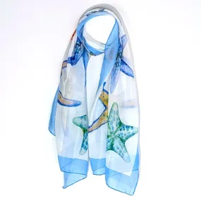 Multi-starfish print scarf