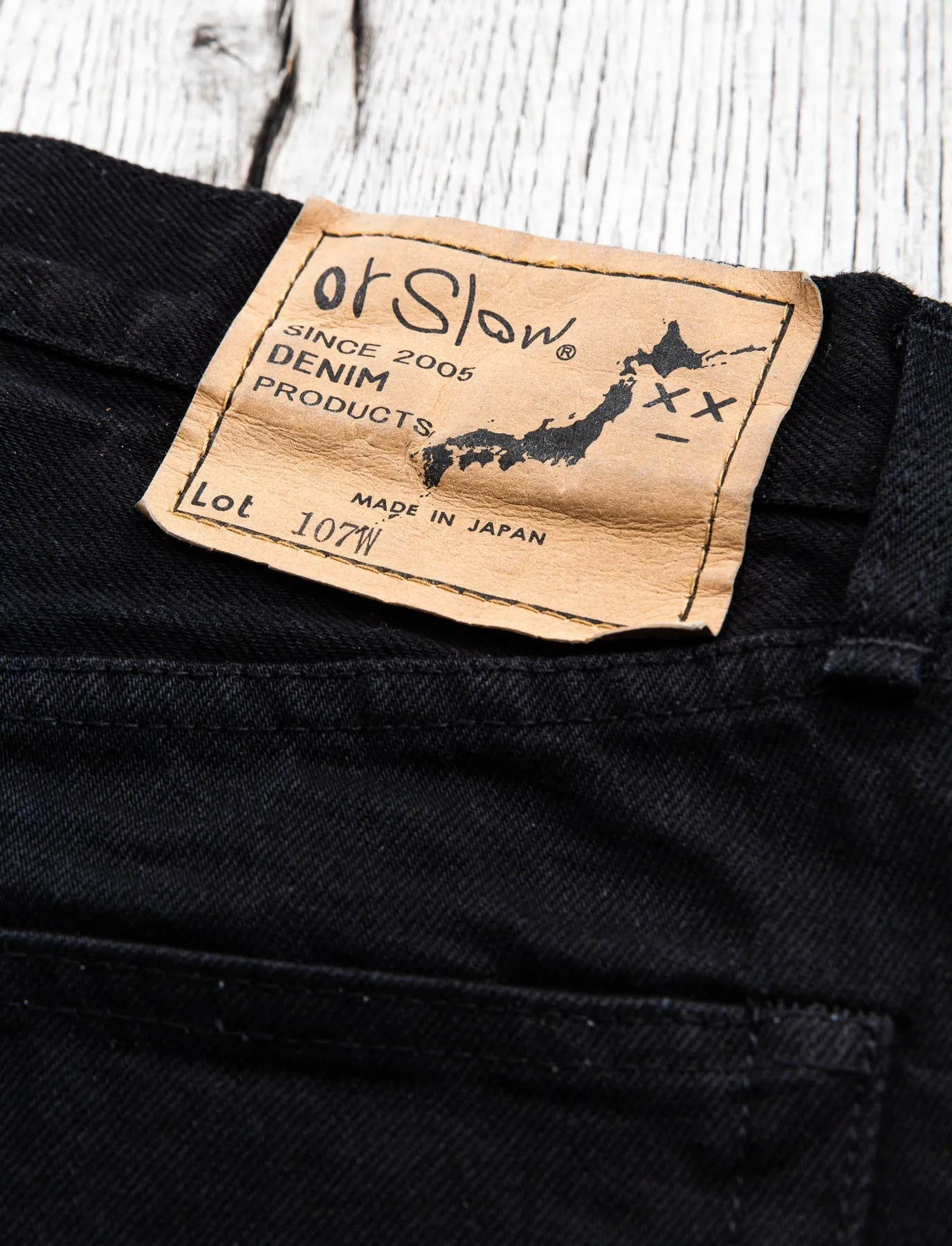 OrSlow 107 Slim Fit Jeans Black