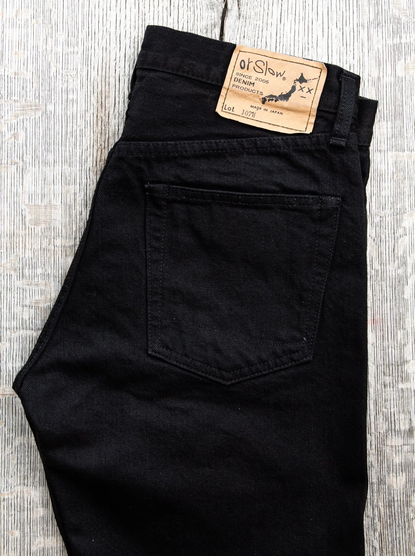 OrSlow 107 Slim Fit Jeans Black