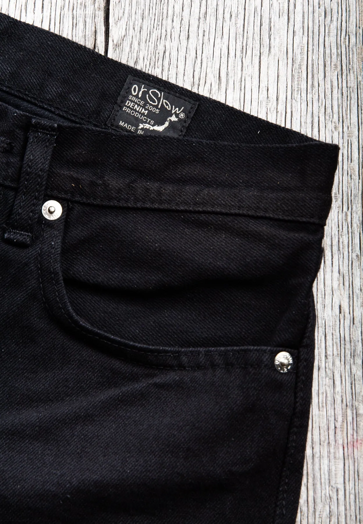 OrSlow 107 Slim Fit Jeans Black