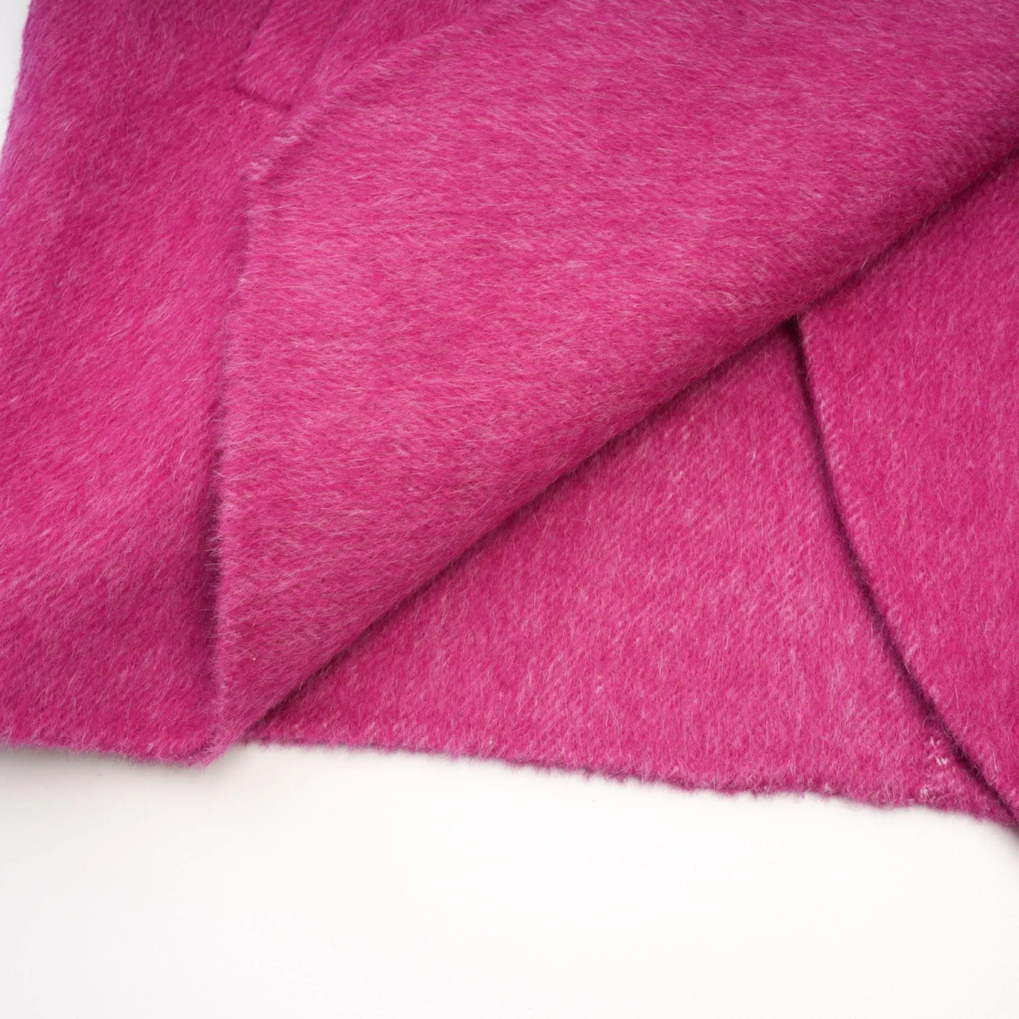 Oversize Double-Sided Wool Diamond Button Coat