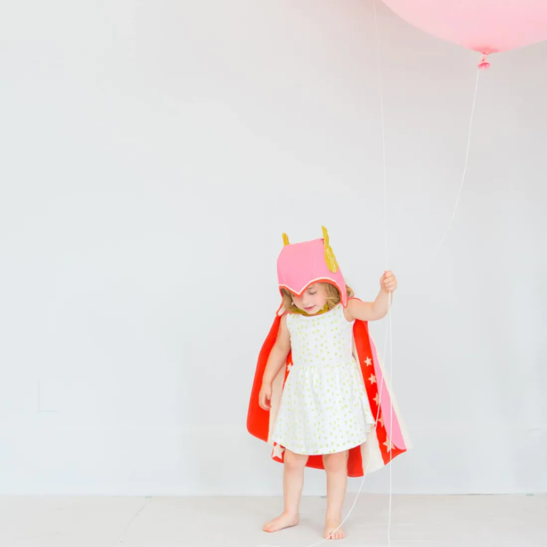 Pink Cape and Hat Hero Set by Lovelane Designs