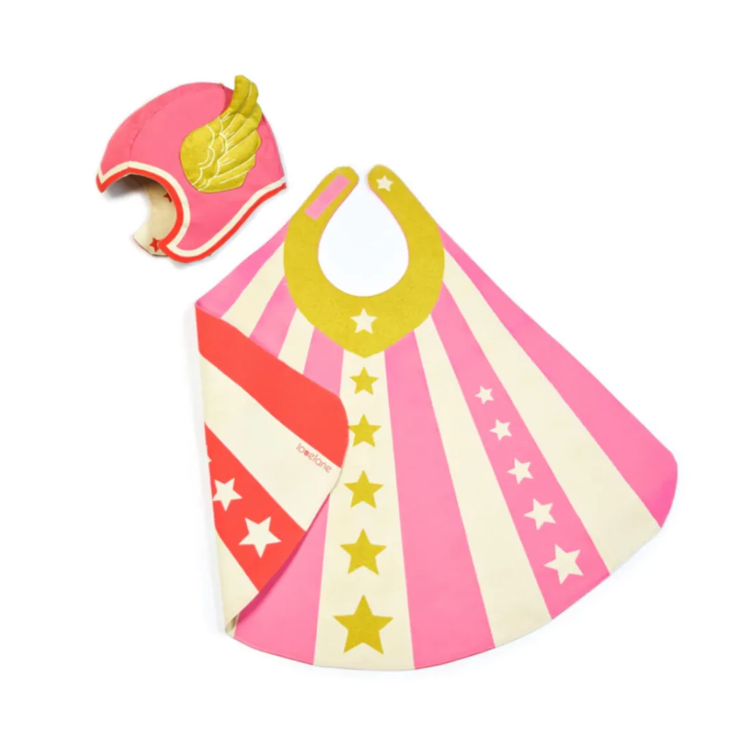 Pink Cape and Hat Hero Set by Lovelane Designs