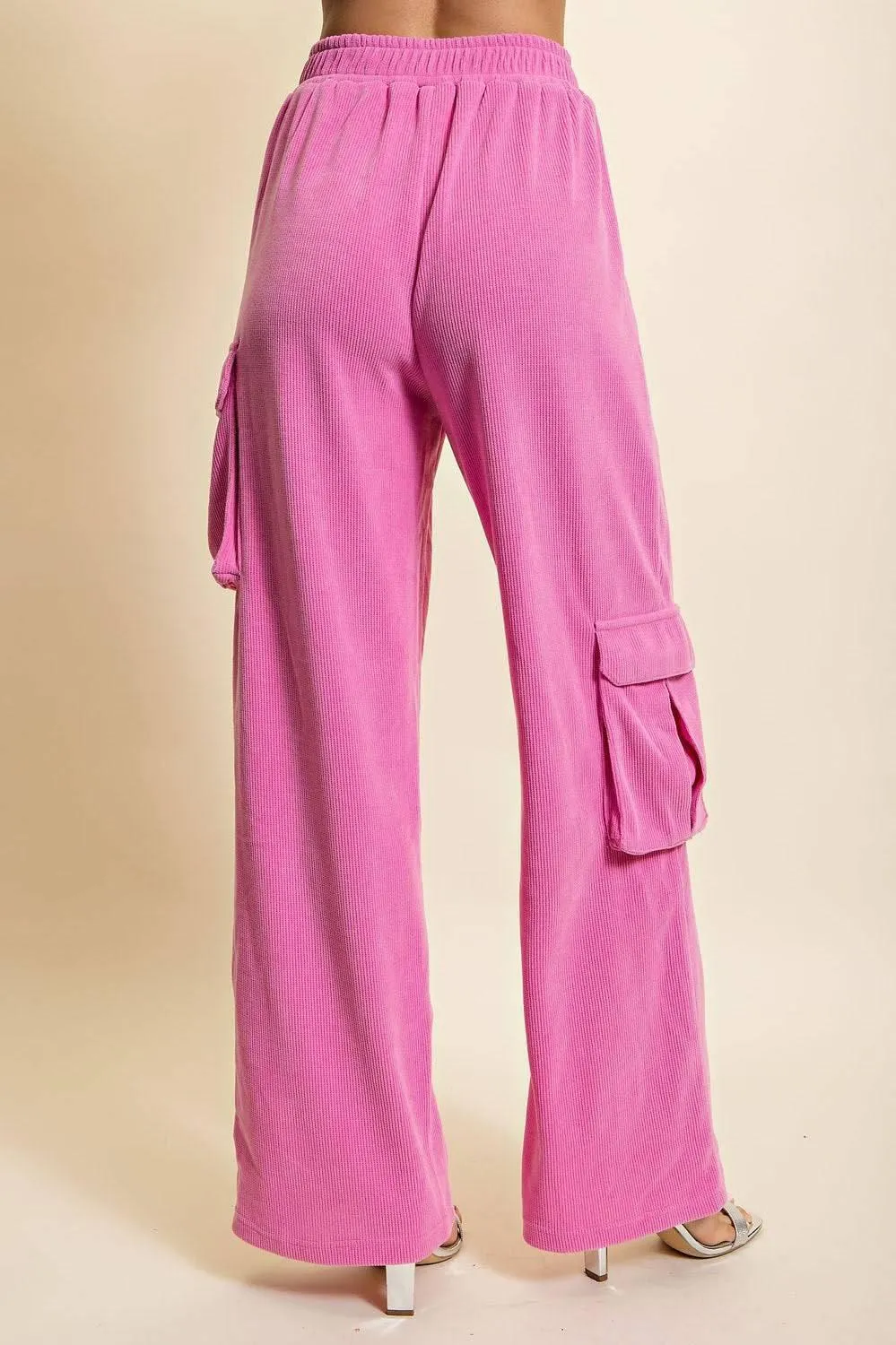 Pinkalicious Long Sleeve Slouchy Corduroy Crop Top- Set