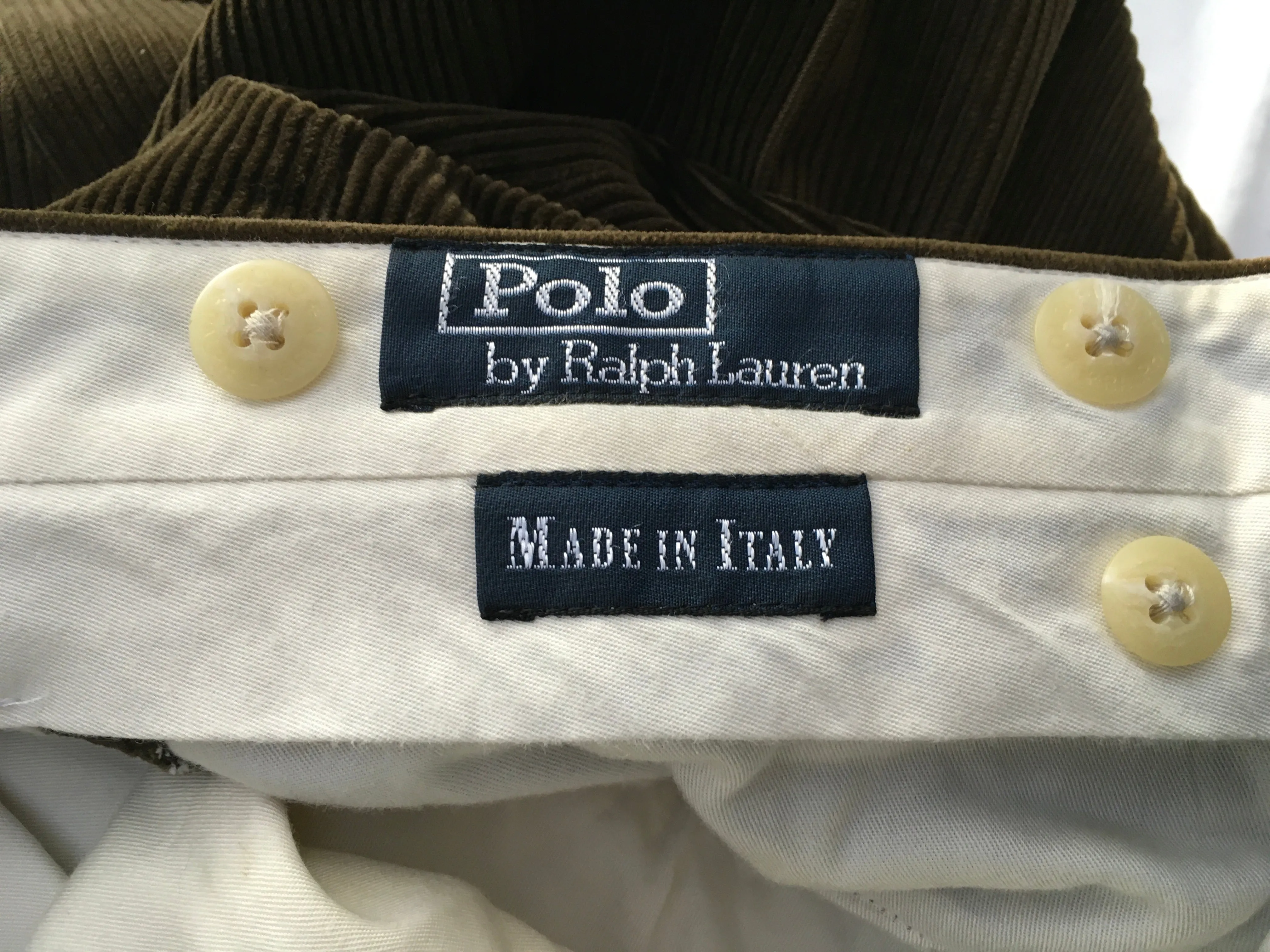 Ralph Lauren Polo CORDUROY TROUSERS - Trousers Pants Size 34R Men
