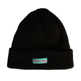 Rock the Hud Beanie (Black/ Aqua/ Pink)