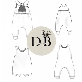 Rompers - Dino Stamps