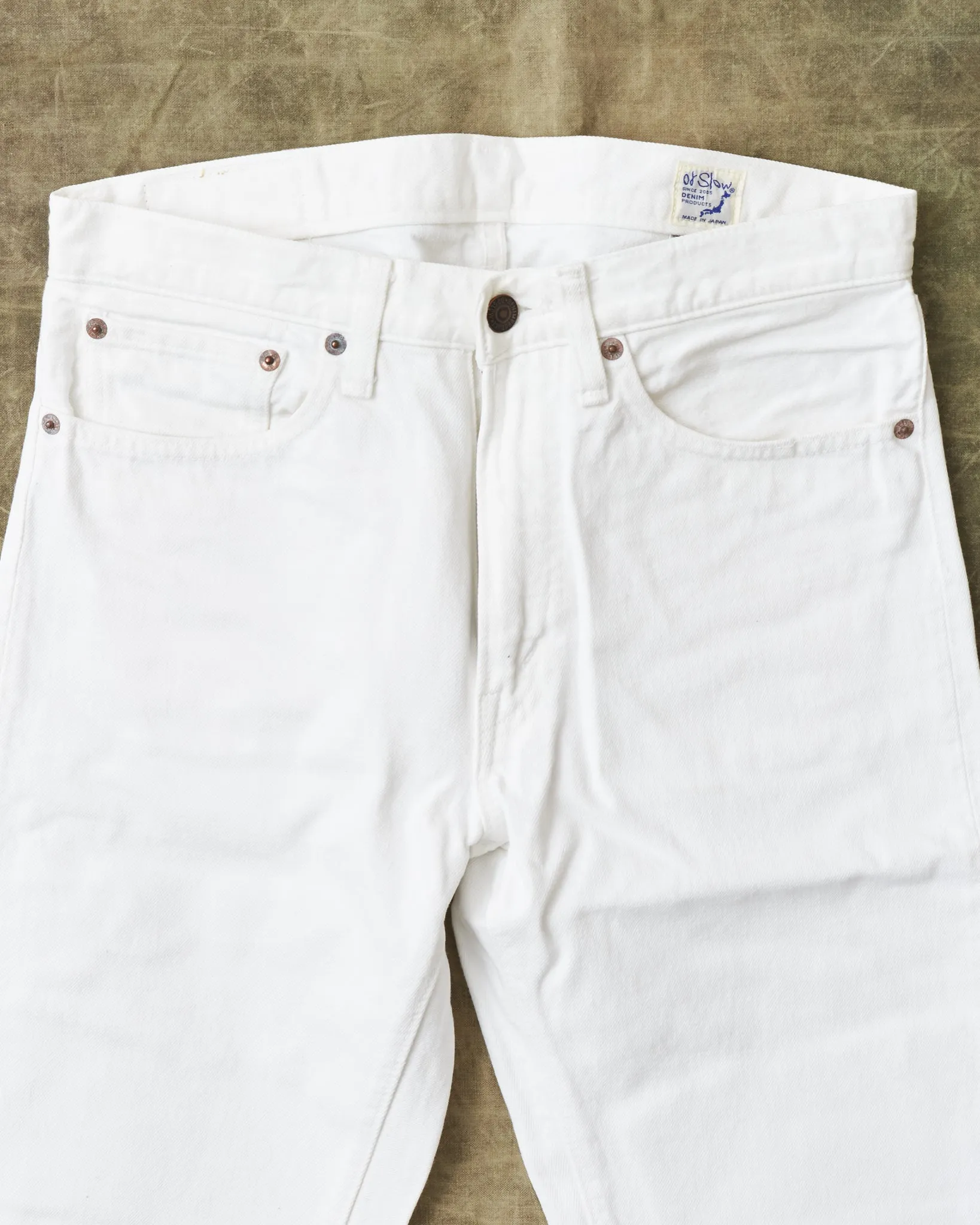 Second Hand OrSlow 107 Slim Fit Jeans White EU XS / JPN 1