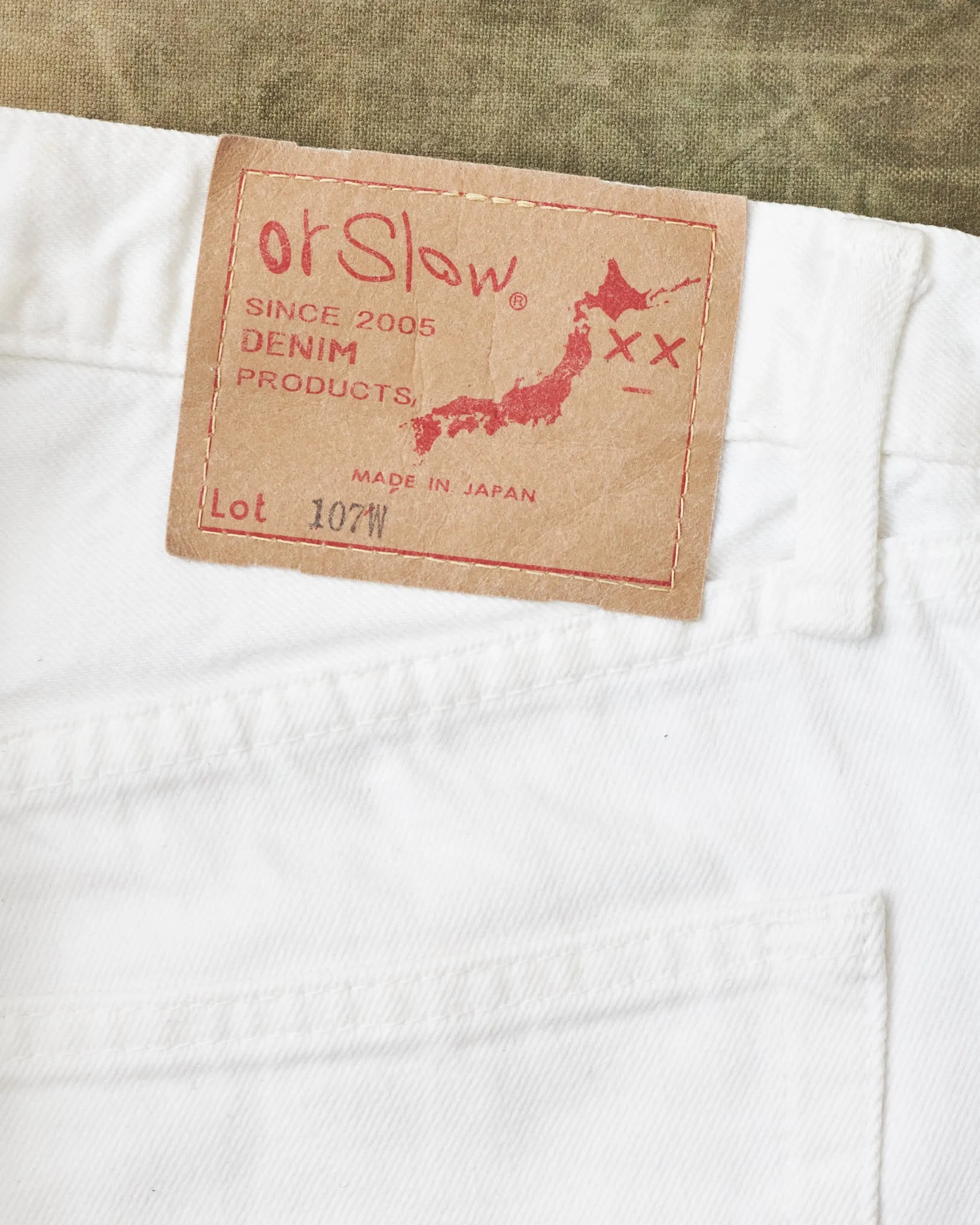 Second Hand OrSlow 107 Slim Fit Jeans White EU XS / JPN 1