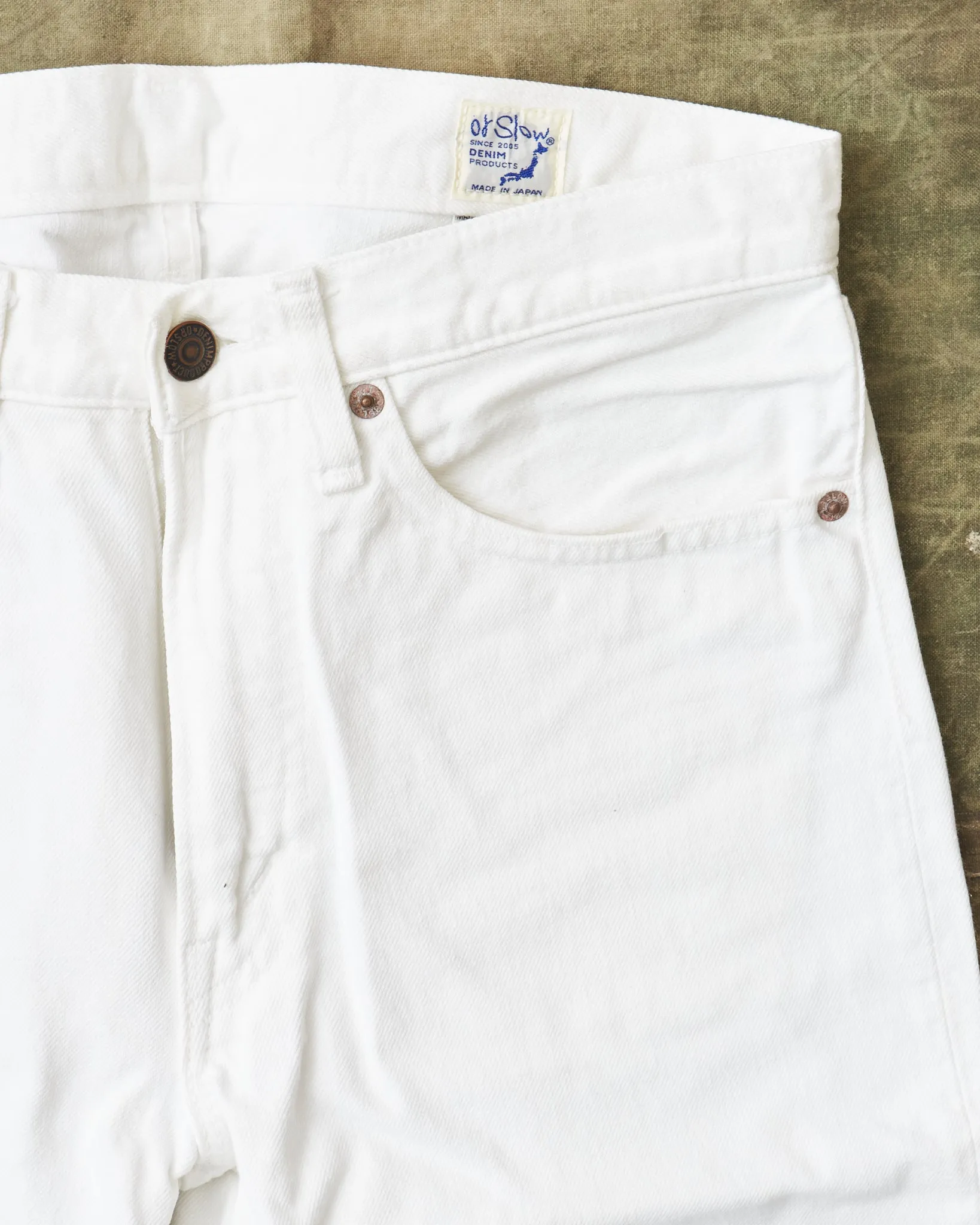 Second Hand OrSlow 107 Slim Fit Jeans White EU XS / JPN 1