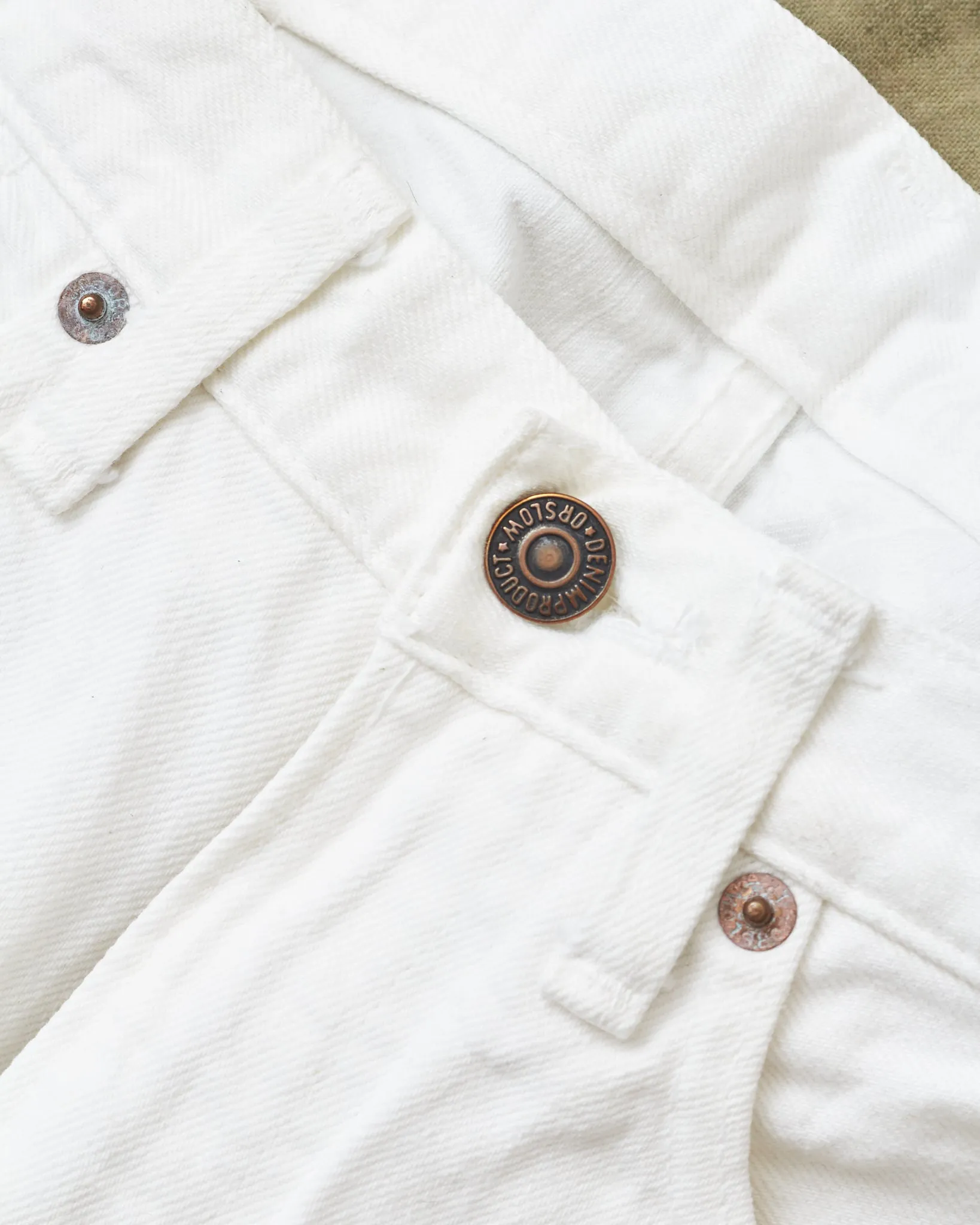 Second Hand OrSlow 107 Slim Fit Jeans White EU XS / JPN 1