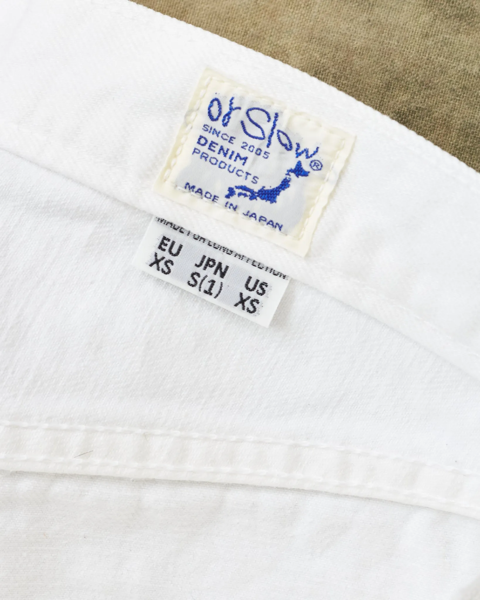 Second Hand OrSlow 107 Slim Fit Jeans White EU XS / JPN 1
