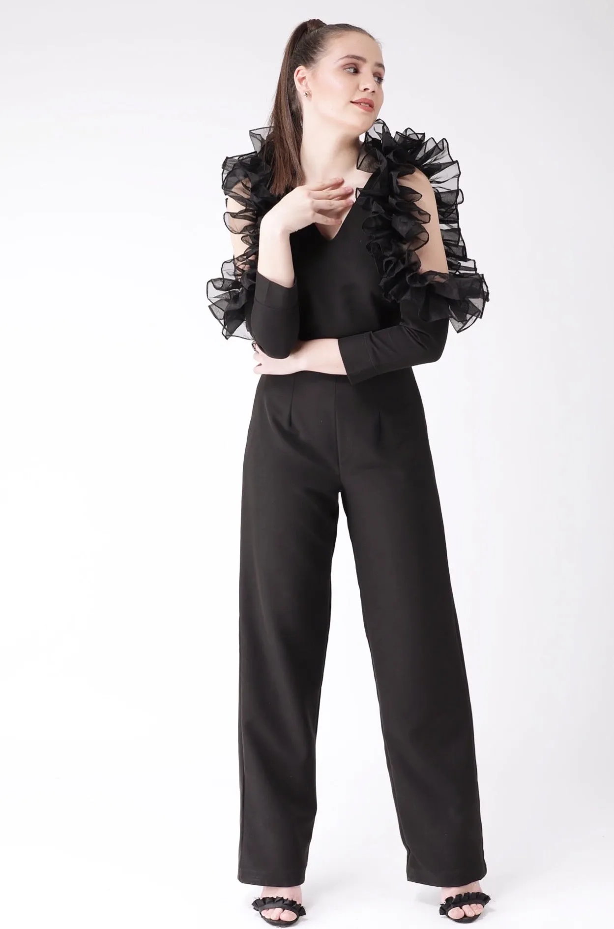 Showstopper Ruffle Jumpsuit
