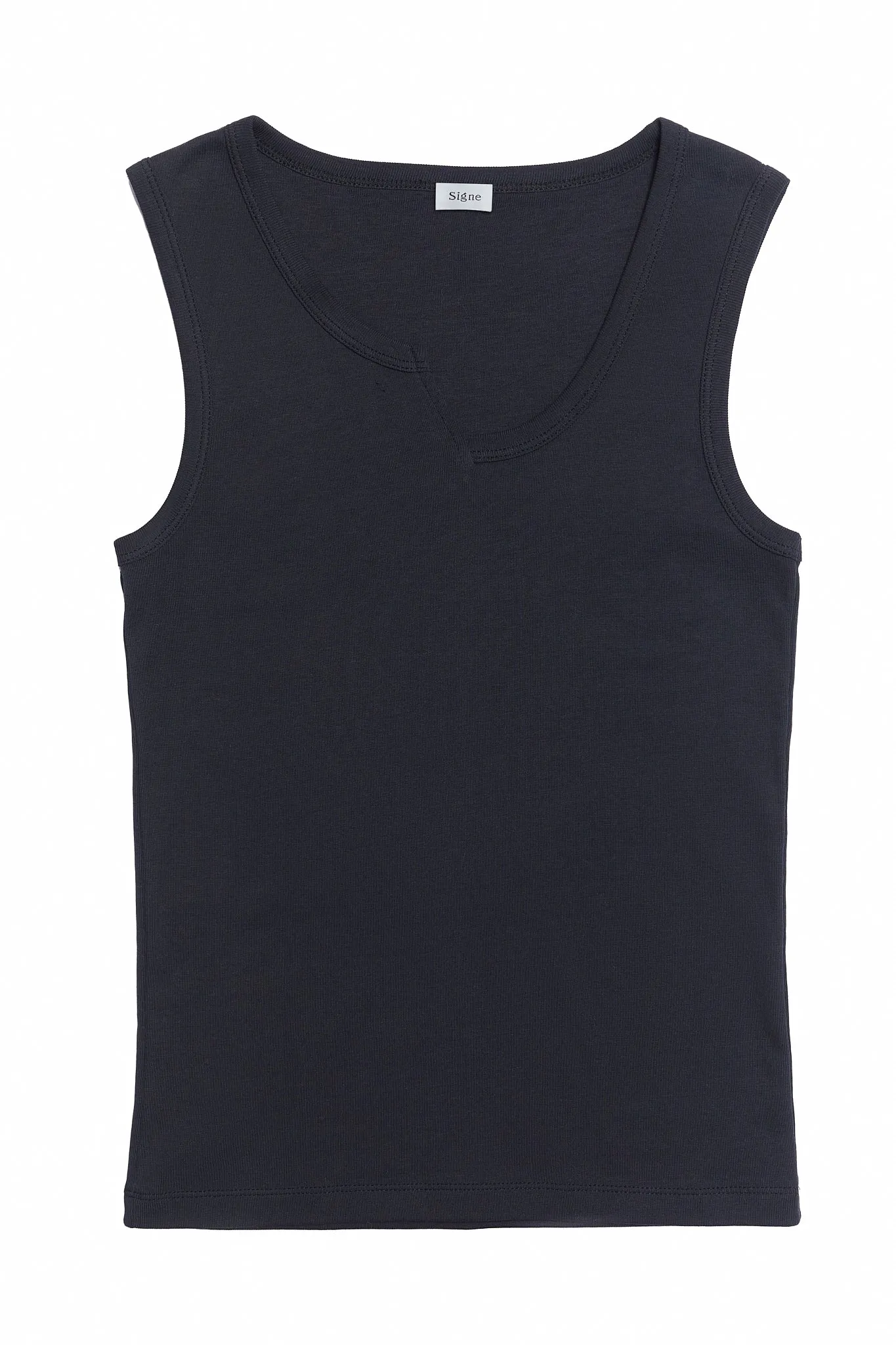 Signe - June Asymmetrical Tanktop: Black