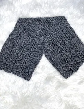 Slouchy Infinity Scarf in grey
