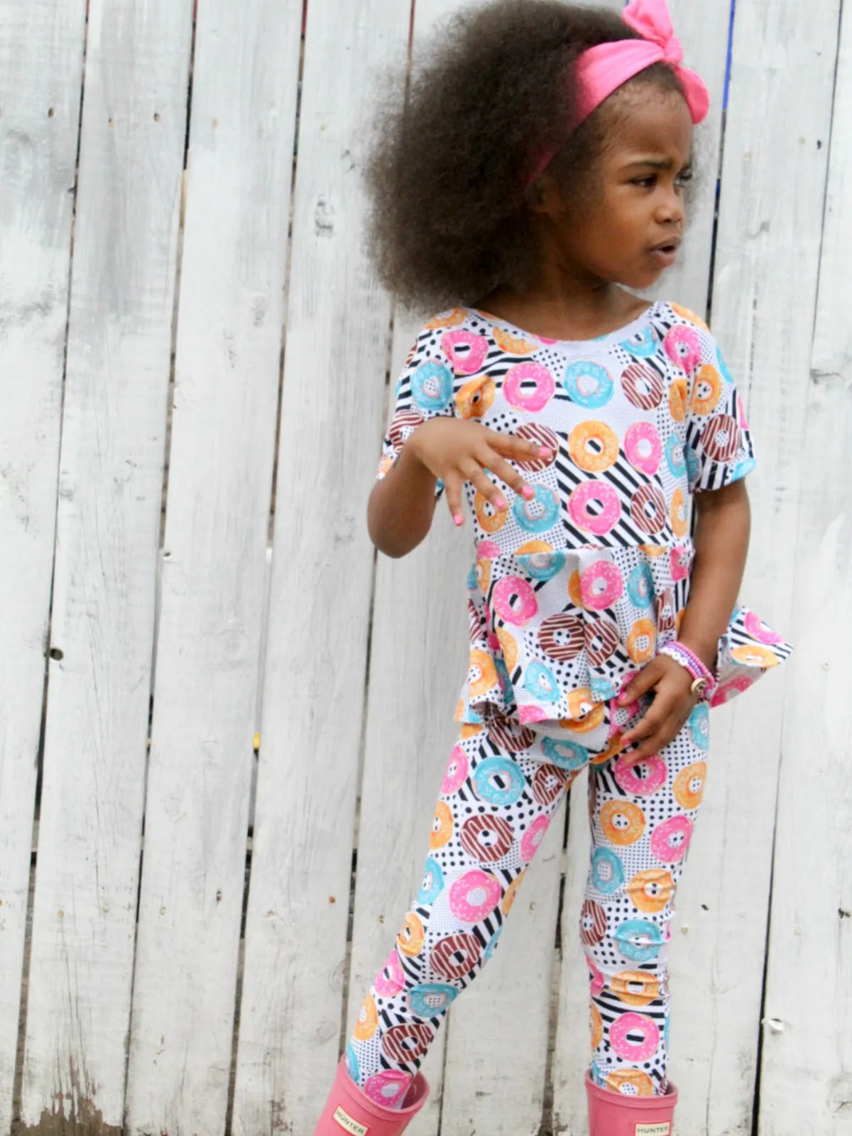 Sprinkles Donuts Girl's Peplum Top