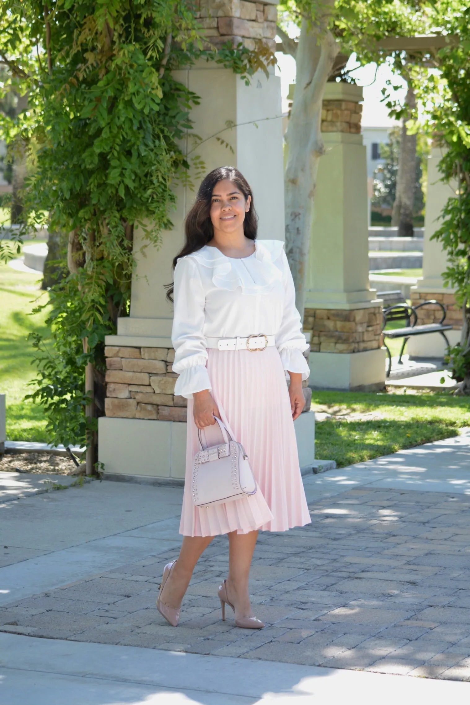 Suzy White Ruffled Top