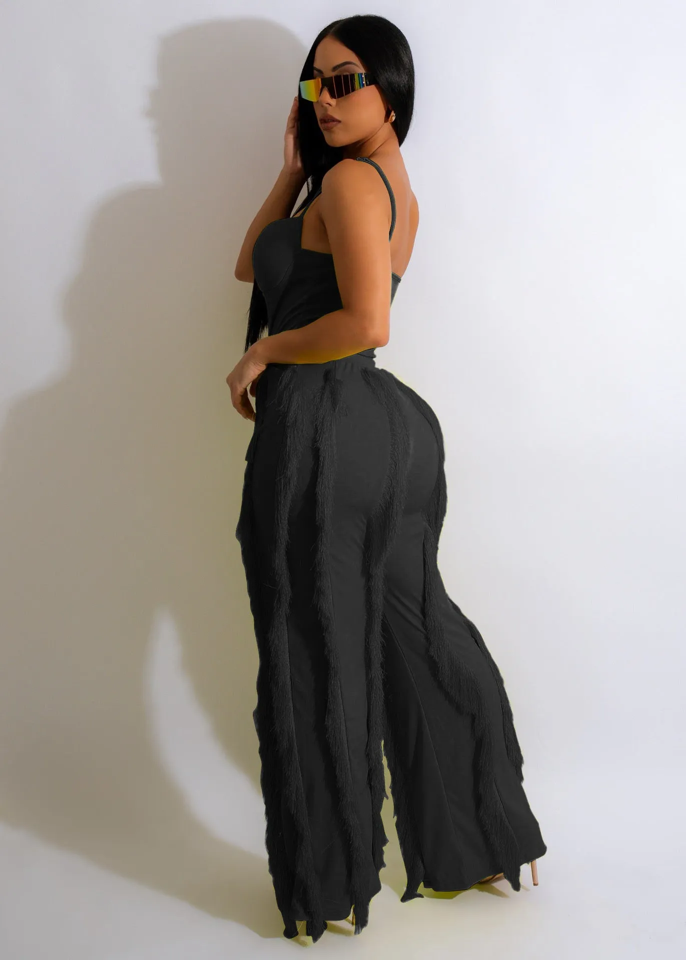 Tassel Lace Sling Jumpsuit