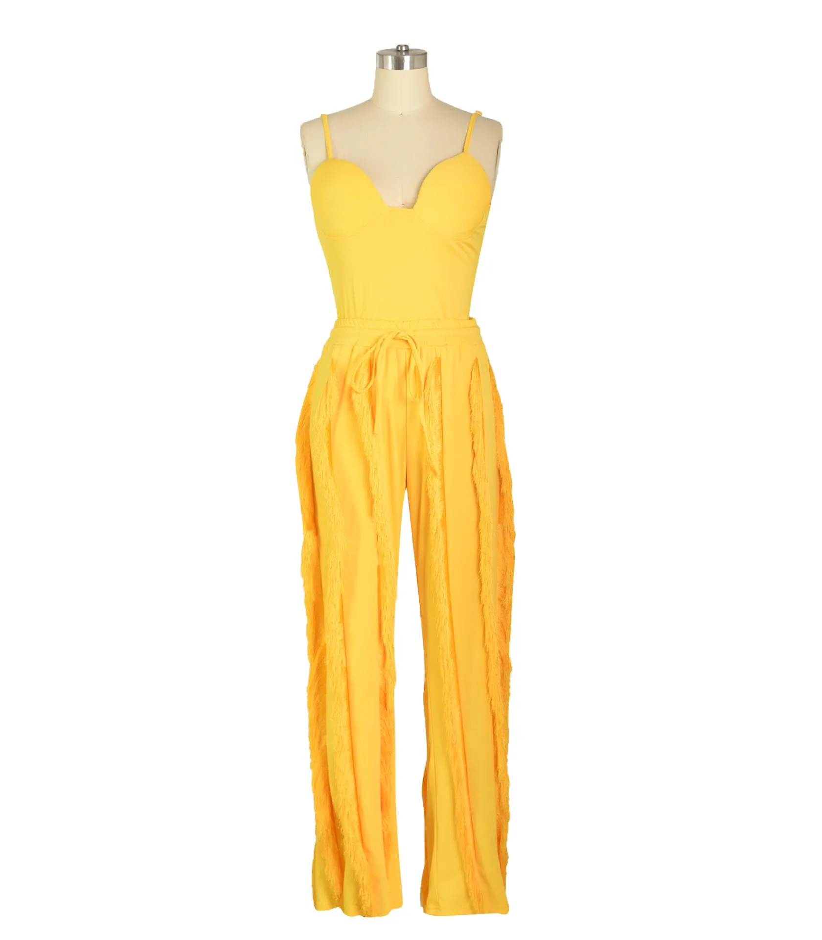 Tassel Lace Sling Jumpsuit