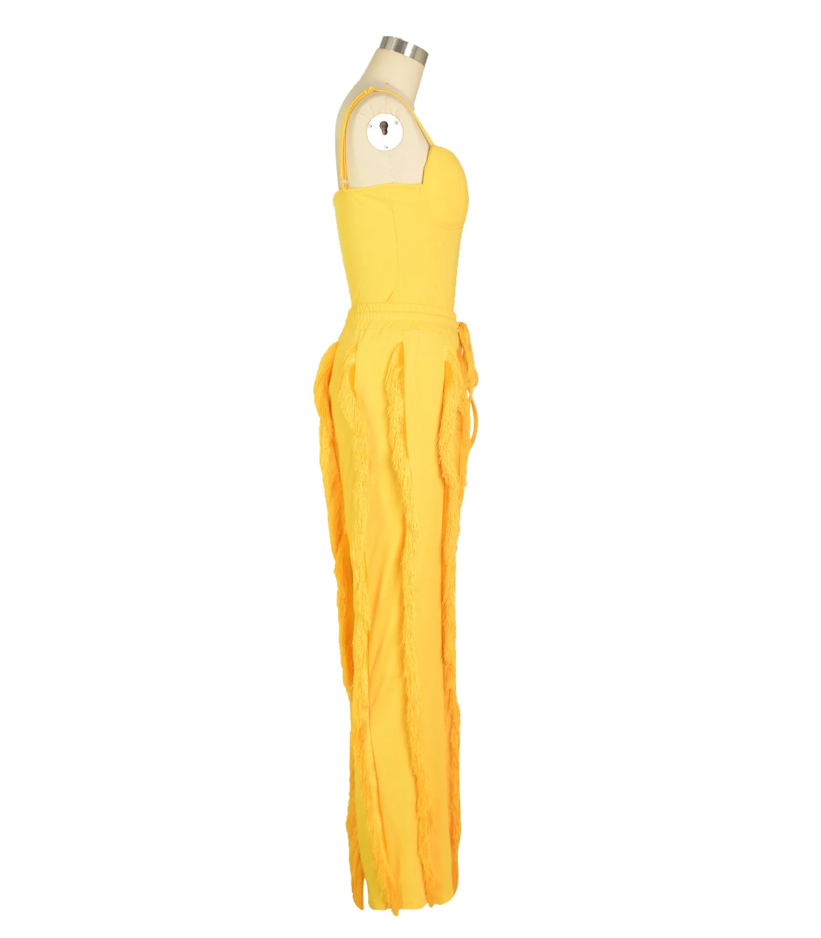 Tassel Lace Sling Jumpsuit