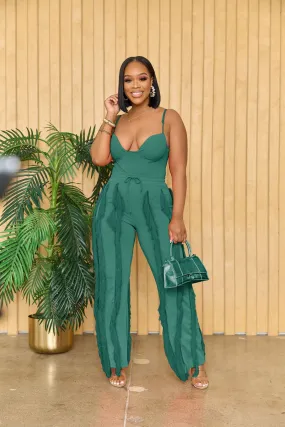 Tassel Lace Sling Jumpsuit