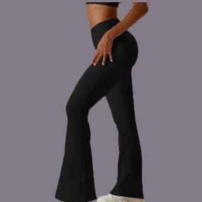 TDY Ribbed Flared Leggings