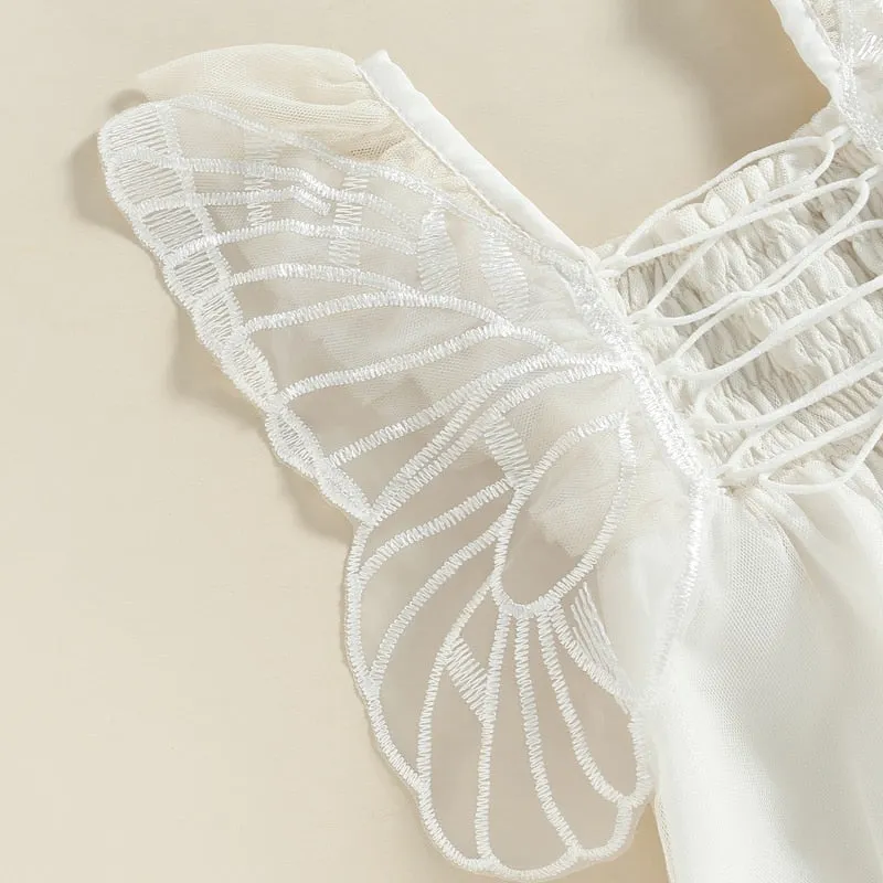 The Amber Butterfly Wings Romper
