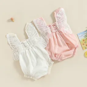 The Amber Butterfly Wings Romper