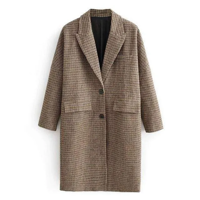 Turn-Down Collar Spring Coat