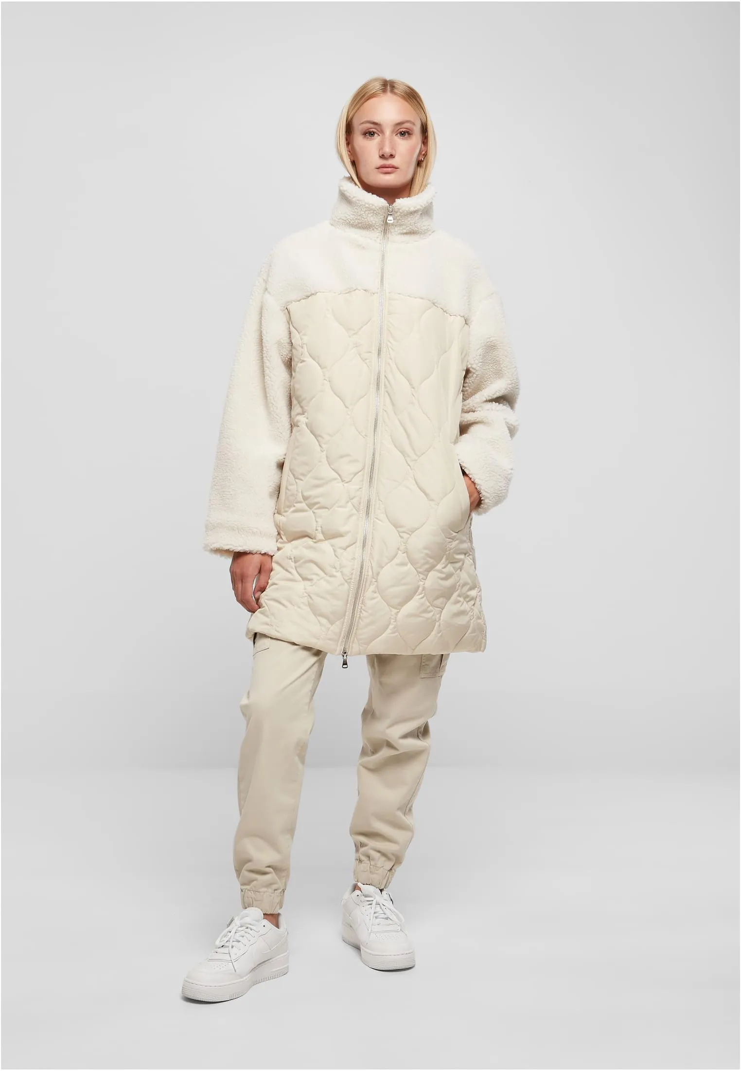 UC Oversized Sherpa Quilted Coat
