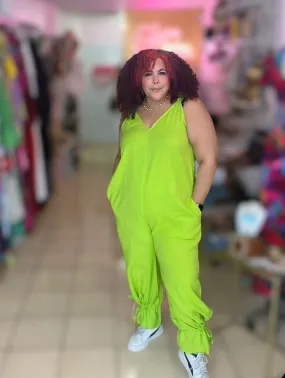 Vibrant  Green Jumpsuit