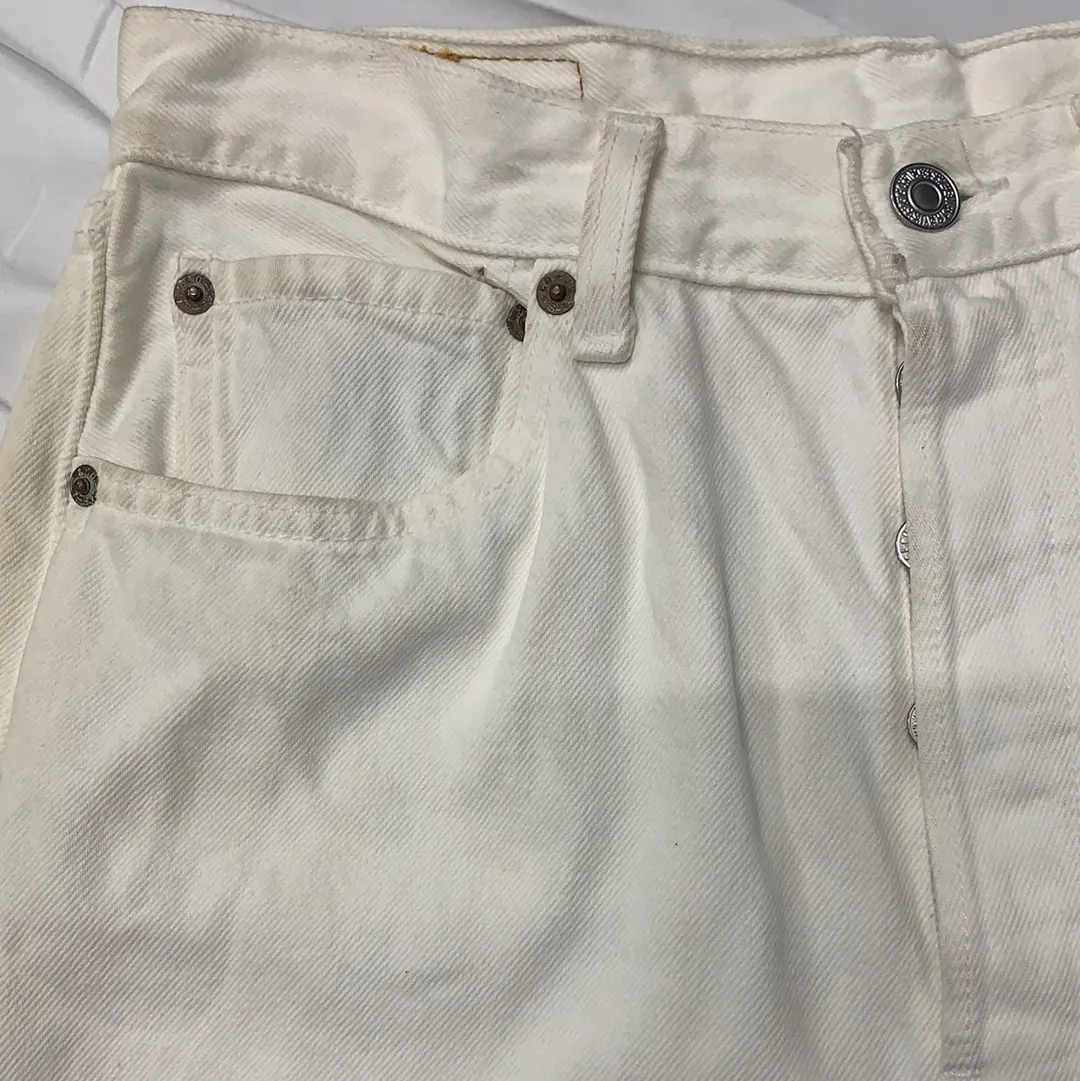 Vintage Levi’s 501 Cream Denim Jeans - W31