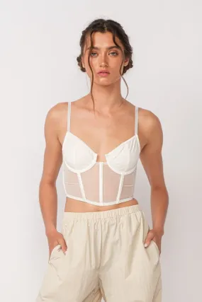 White Mesh Corset