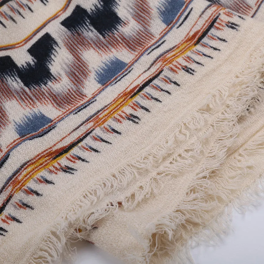Women's Fashion Geometric Print Warm Winter Scarf