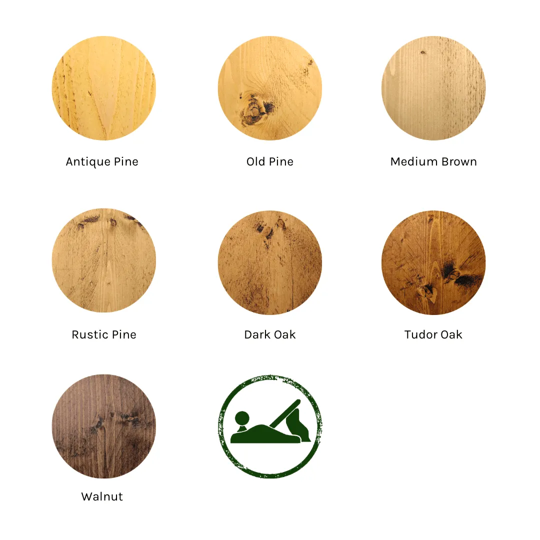 Wooden Coat Rack | Black Vintage Hooks