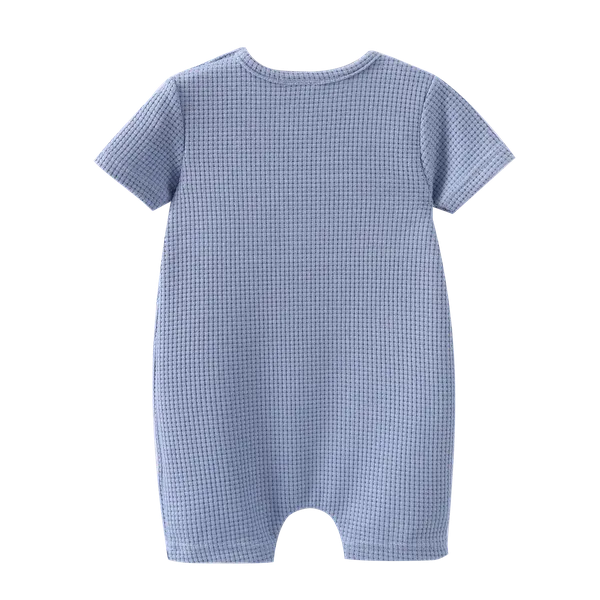 Xavier Summer Romper - Dusty Blue