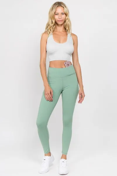 Xen Active Wear Leggings w/ Hidden Waistband Pocket